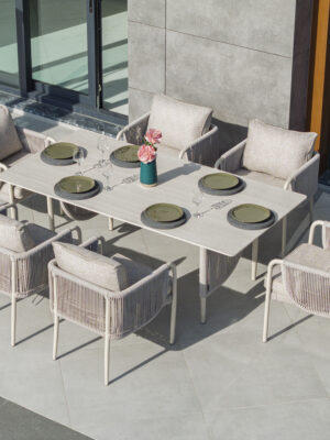 ELEGANCE Set mobilier pentru terasa/gradina, masa si 6 scaune