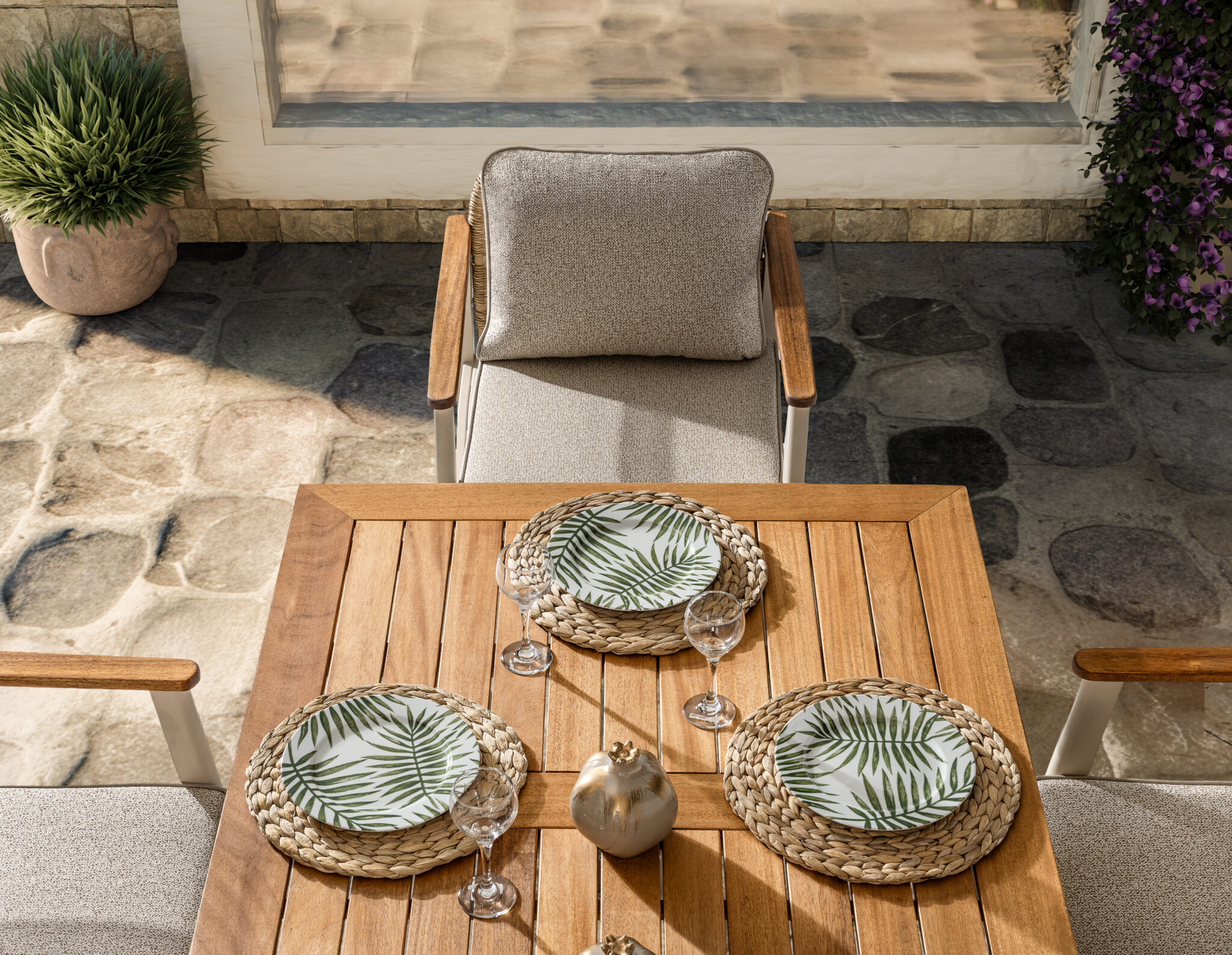 ONYX Set mobilier pentru terasa/gradina, masa si 6 scaune