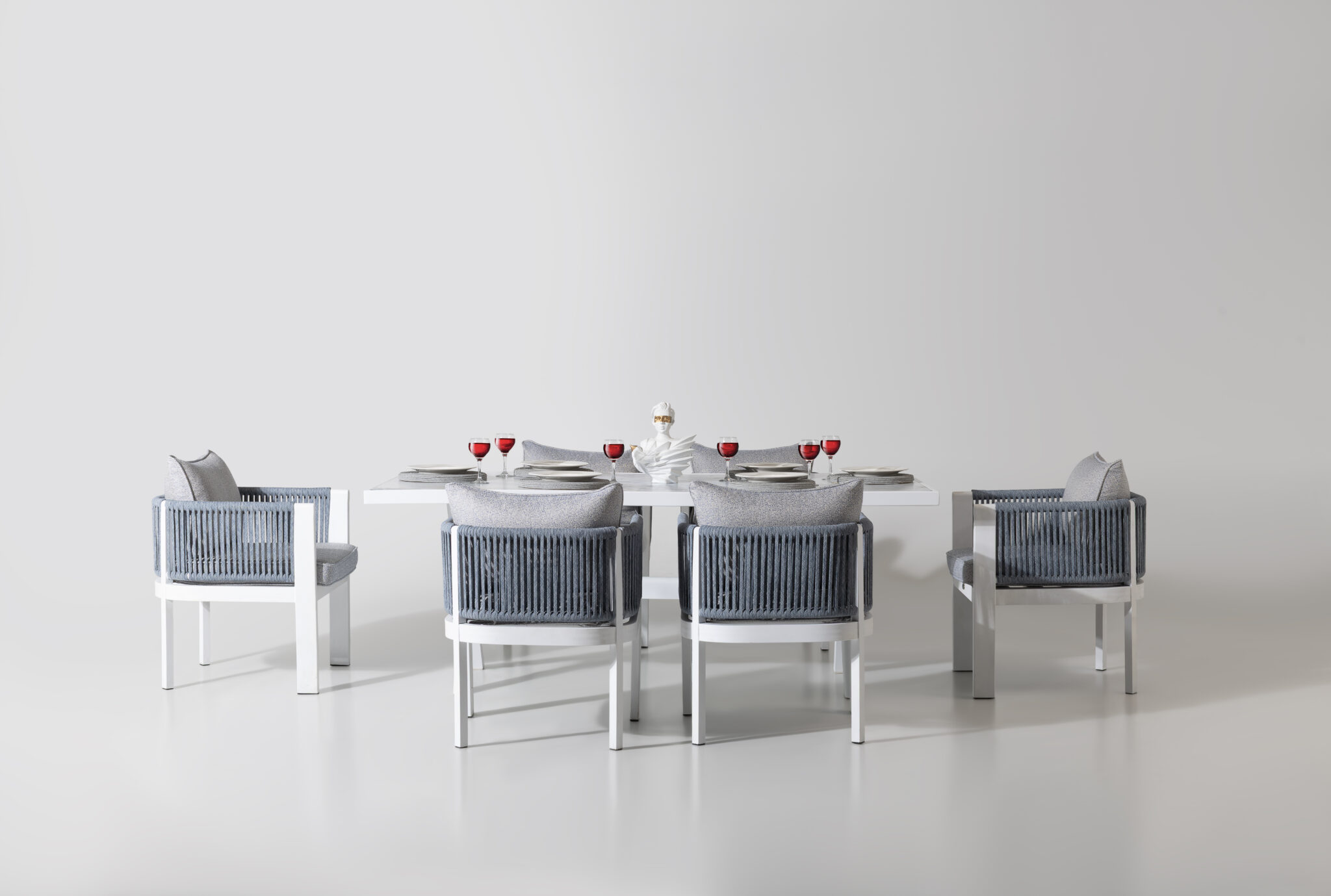 MARINA Set mobilier pentru terasa/gradina, masa si 6 scaune