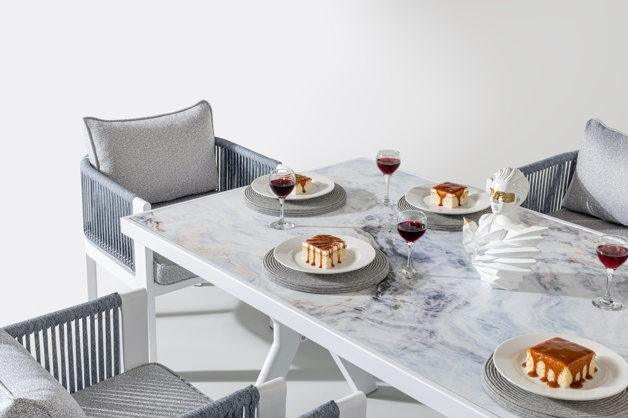 MARINA Set mobilier pentru terasa/gradina, masa si 6 scaune